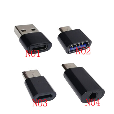 USB 2.0 Type C OTG Adapter USB-C Micro USB Male Female Converter Connector Plug