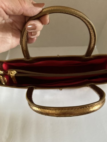 Hobo International Bronze Tote All Leather Crossbody Gold Retail $238 NWT - Picture 6 of 8