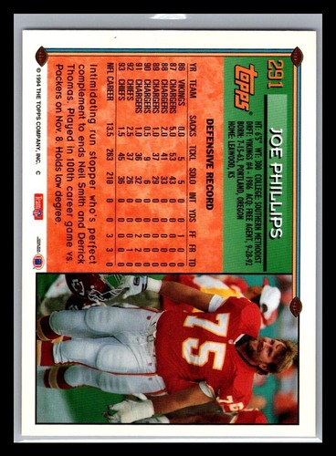 1994 Topps Football # 221 - 440 - Pick Your Card! - Picture 142 of 440