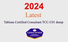 Tableau Certified Consultant TCC-C01 dump GUARANTEED 1 month update 