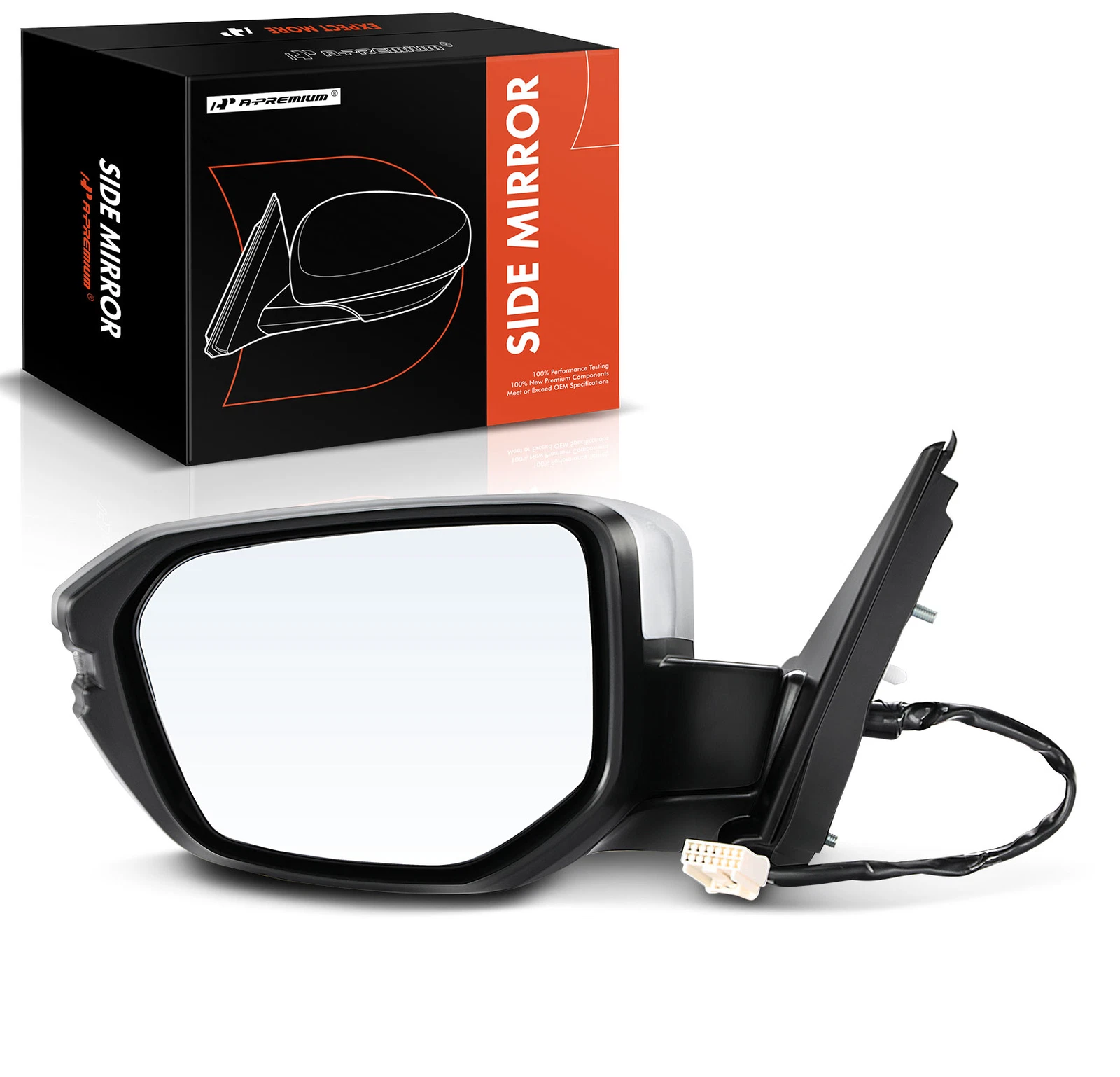 A-Premium Driver Power mirror with Manual Folding Heated for Honda Civic 16-21