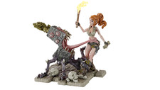 Tess by Gaia Miniatures Commission Exotic NSFW Painted Pinup