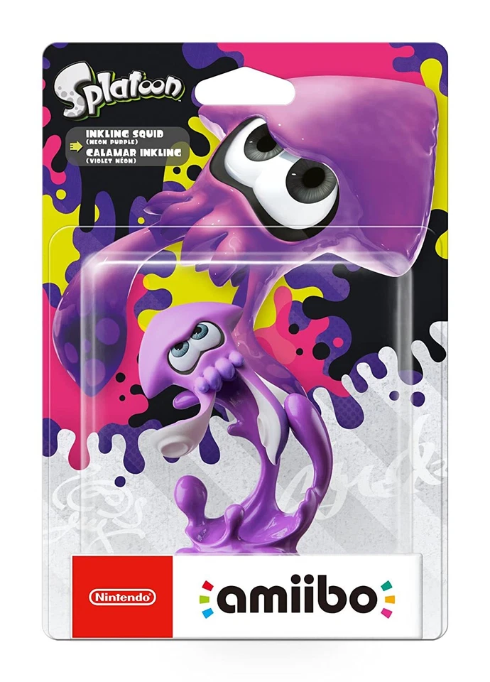amiibo Splatoon Tintenfisch neonpink Figur NEUWARE - Bild 1 von 1