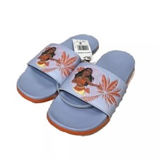 Adidas x Disney Moana Adilette Slides Kids Size 2 Comfort Sandals NEW - HP7757