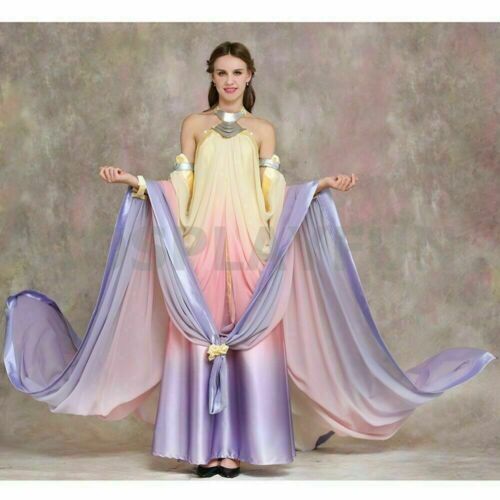 Padme Rainbow Lake Dress Queen Amidala Costume Cosplay Wars Star | eBay Padme Rainbow Lake Dress Queen Amidala Costume Cosplay Wars Star | eBay