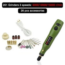 Mini Akku Dremel Multifunktionswerkzeug 25Tlg 3 Gänge Mehrzweck Drehwerkzeug NEU