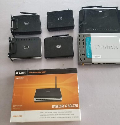 LOT of 7 network equipment D Link Miscellaneous AS IS UNTESTED