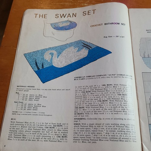 16 Jiffy Rugs Easy To Make Vintage 1968 Booklet Cross Stitch Rag Rya Home Decor - Picture 7 of 10