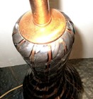 Murano  Brown Black  & Copper Aventurine Glass Lamp, Excellent Condition, great! — photo 7