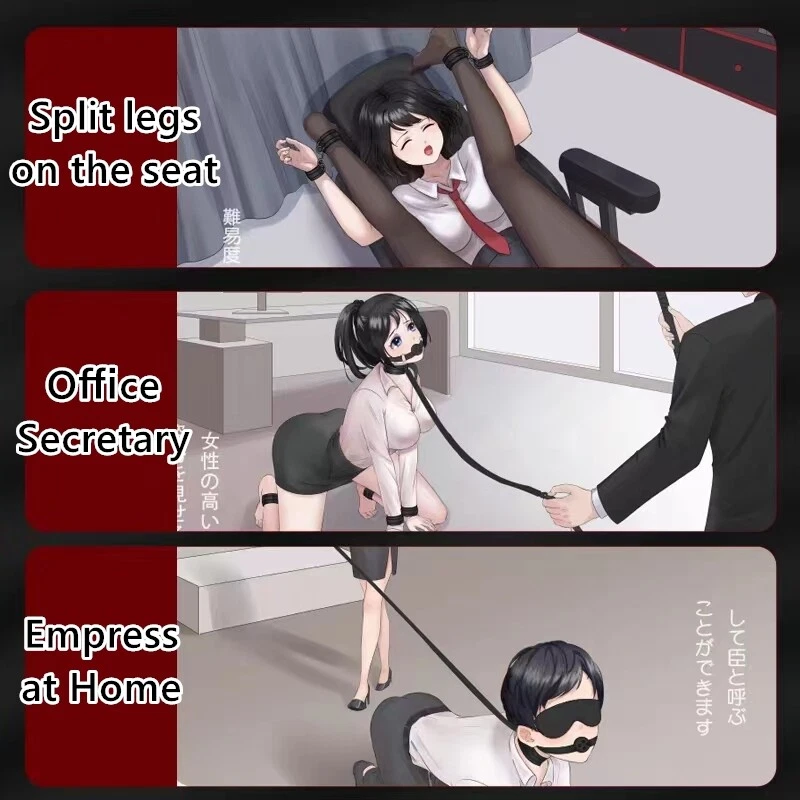 Juego de 10 piezas SM Cuero Bondage BDSM Bondage Kit Juguete sexual Bondage sexual para pareja Foto 4 de 4