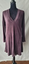 Anthropologie Dolan Left Coast Collection Long Sleeve Tunic Dress Medium Purple 