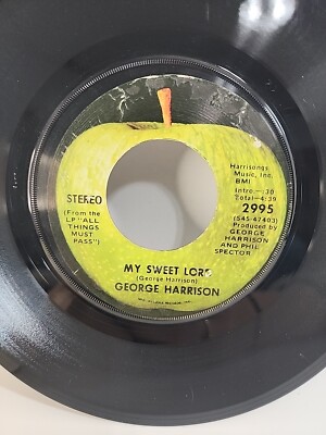 George Harrison   My Sweet Lord / Isn't It A Pity  45 RPM RECORD 7  Apple
