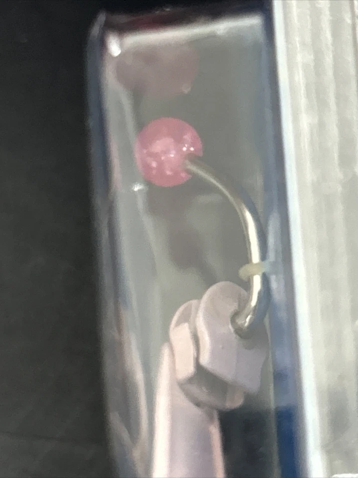 Anillo ombligo cremallera tono carne acero quirúrgico por joyería corporal R20 Foto 4 de 4