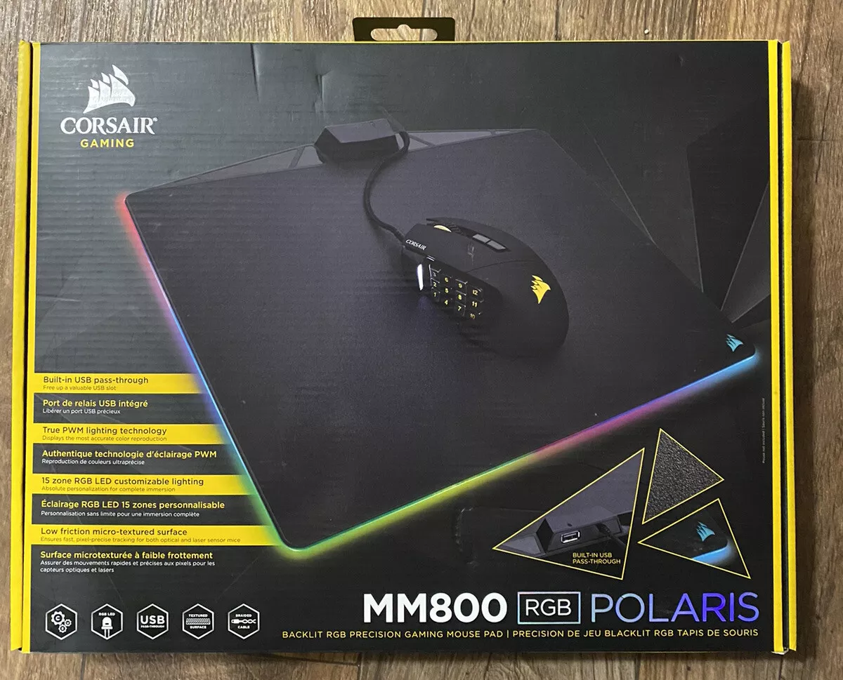 Corsair MM800 Polaris Gaming Pad - 15 LED Zones Pass Through | eBay