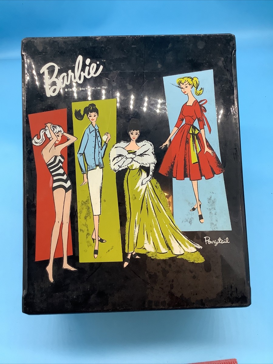 バービー 1961年 ビンテージ ドールケース 収納ケース黒 バービー 1961年 ビンテージ ドールケース 収納ケース黒