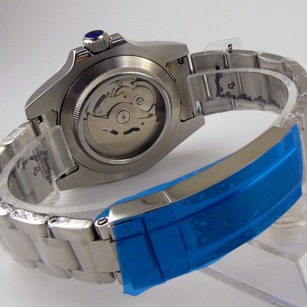 Retro Tandorio Black Dial Miyota PT5000 NH35 Automatic Mens Watch Sapphire Glass image 2