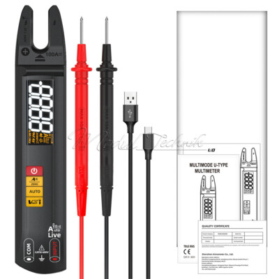 BSIDE 3-in-1 Digital Clamp Meter AC/DC Smart Multimeter NCV Voltage Ohm Tester