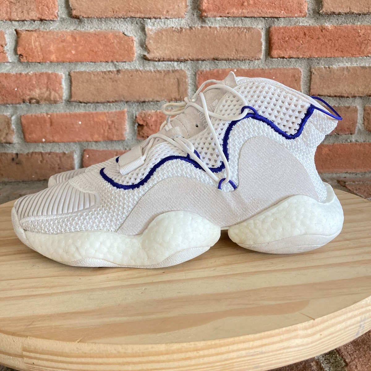 Adidas Crazy BYW LVL Mens Size White Athletic Running Shoes