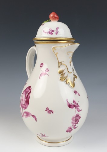 18th C. Royal Vienna 9.25" Coffee Chocolate Pot Antique Austria Wien Porcelain - Picture 4 of 19