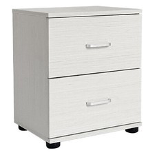 CASSETTIERA COMODINO UFFICIO CAMERA DA LETTO LEGNO SCRIVANIA 2 CASSETTI RIPIANI