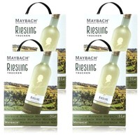 Maybach Riesling Qba, Trocken, Bag-In-Box, Sortenreines Weinpaket (4X3,0L)