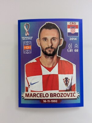 2022 Panini World Cup Soccer Stickers Blue #CRO11 Marcelo Brozovic