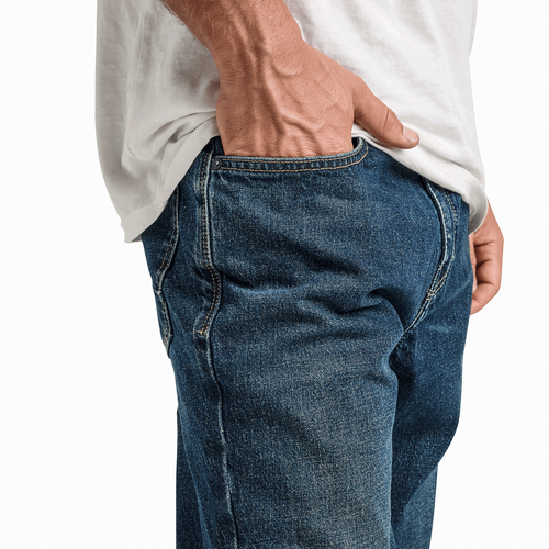 Roark Men's HWY 128 Straight Fit Stretch Denim Jeans, Drifter, 33W x 32L - Picture 5 of 10