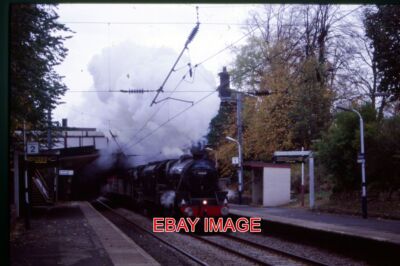 ORIGINAL 35mm SLIDE LMS LOCO NO 45407 & 45231 AT DAVENPORT 10/09