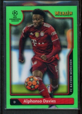 その他 Topps Merlin ball Alphonso Davies Auto 2022 ALPHONSO DAVIES 51/99 TOPPS MERLIN UEFA CHAMPIONS