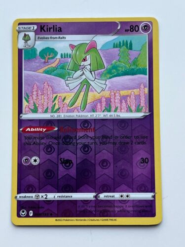 Kirlia 068/195 Holo Inverso - Pokémon Silver Tempest JCC - M/NM - Imagen 1 de 3