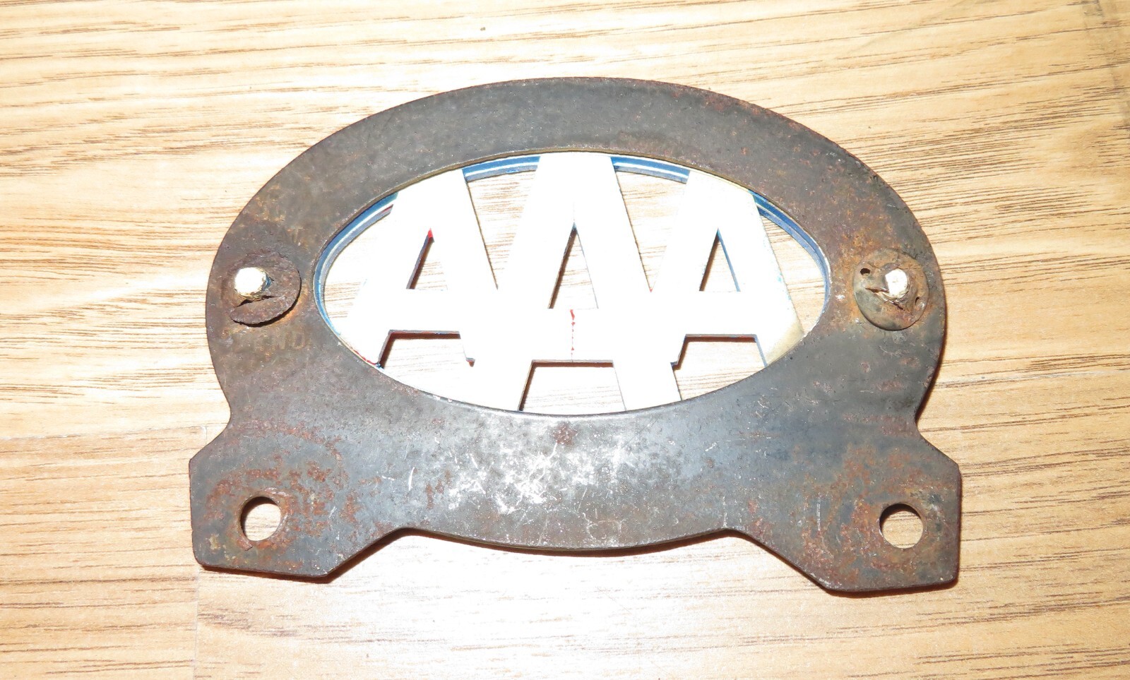 Vintage License Plate Topper AAA Michigan Automobile Club collector