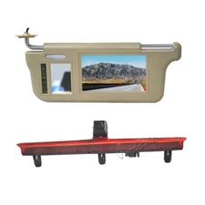 Sun Visor Rear View Mirror Monitor  Reverse Camera for Volkswagen Transporter T5