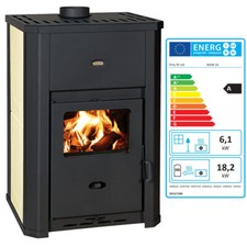 Stufa a legna Con caldaia interna Prity WD W24 D - 6,1 + 18,2 kW