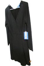 Simply Vera Wang Fit & Flare LIGHTY BEADED LITTLE BLACK DRESS-LARGE-NWT