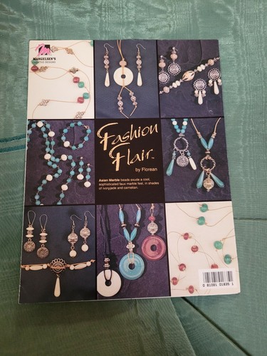FASHION FLAIR MARBLE LOOK NECKLACE BRACELET JEWELRY PATTERN FREE SHIPPING - Picture 2 of 2