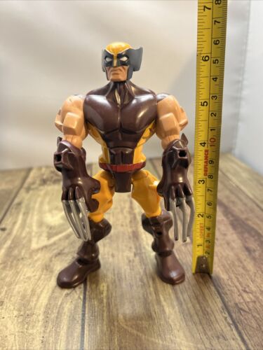 Marvel Comics HERO MASHERS 6" WOLVERINE X Men toy action figure RARE 2013 - Picture 6 of 9