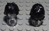 Lego Figur ZubehöR Haar Schwarz FüR Mann