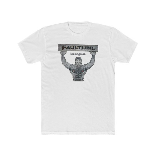 the FAULTLINE gay leather los angeles bar Men's Cotton Crew Tee - Picture 4 of 17