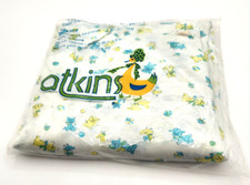 Atkins Vintage Fitted Crib Sheet Lambs Bears Cats Cute Animals 28  X 52  NOS