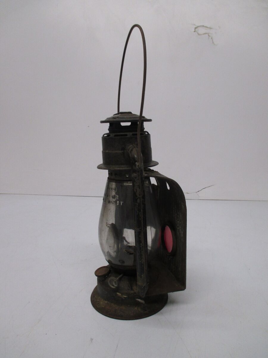 Vtg Dietz Junior Carriage Wagon Lantern Clear Glass Cold Vtg Dietz Junior Carriage Wagon Lantern Clear Glass Cold