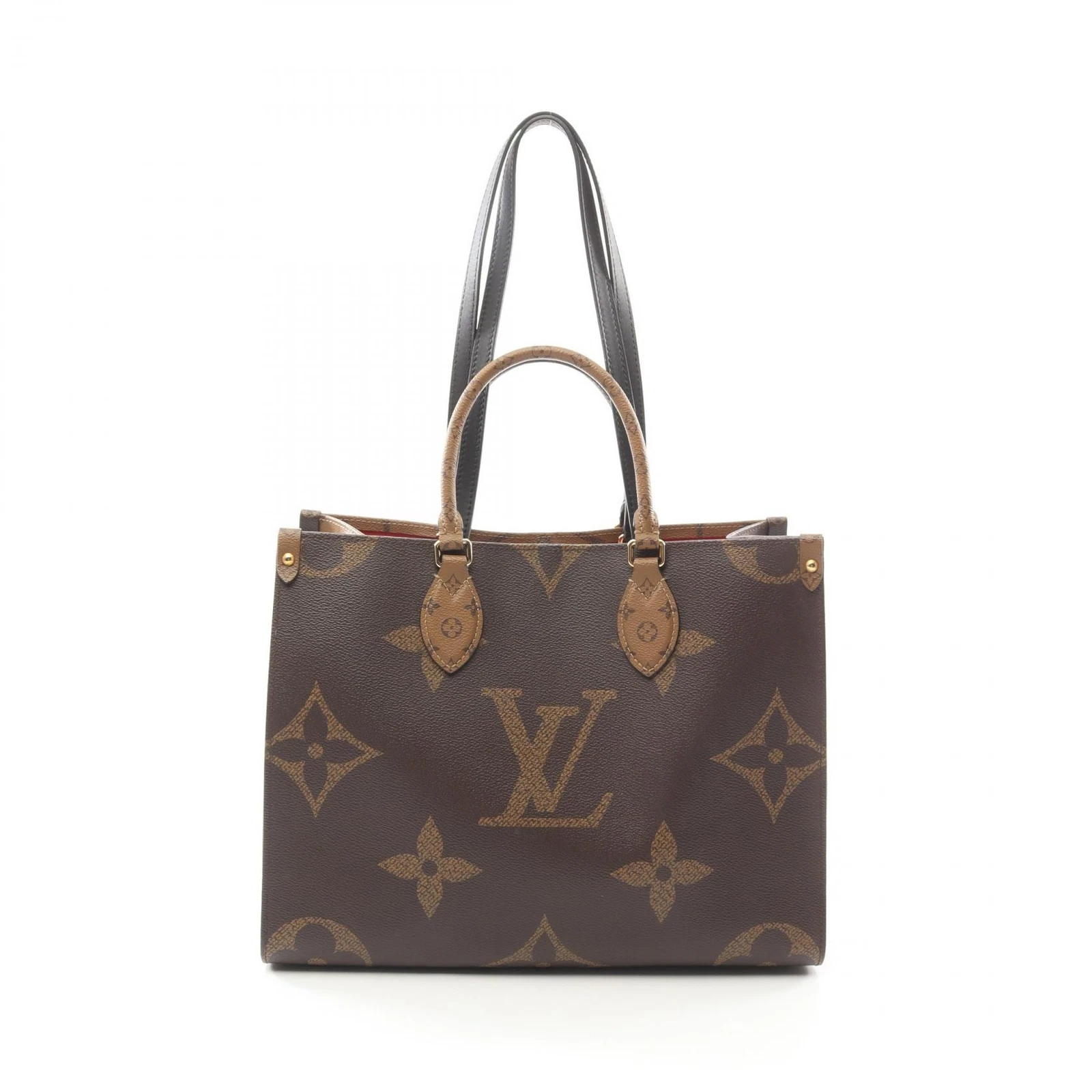 LOUIS VUITTON（LV） Borsa a tracolla Louis Vuitton On the Go MM Tote Bag M45321 Monogram Giant Reverse marrone