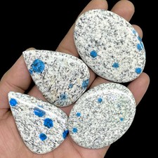 4 Pcs Natural K2 nite Jasper 53-59mm Huge Loose Cabochon Gemstones Lot 374 Cts