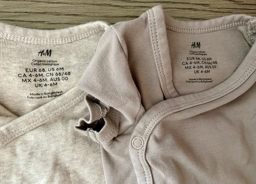 Lot lot 5 pièces H&M, ancien body et dormeurs kimono bébé garçon marine 3-6m - Photo 2/4