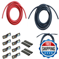 Windynation 4 Gauge Awg 8 Feet Black 8 Feet Red Power Inverter Battery Cable