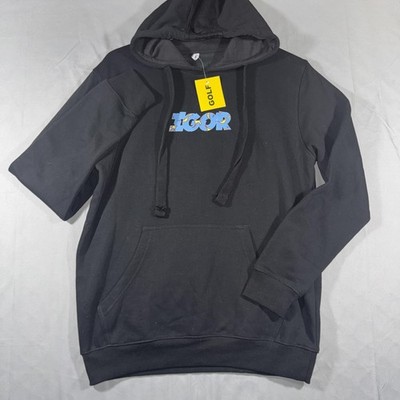 Golf Hoodie Mens Small Black Igor Graphic Pullover Fleece Tyler The Creator