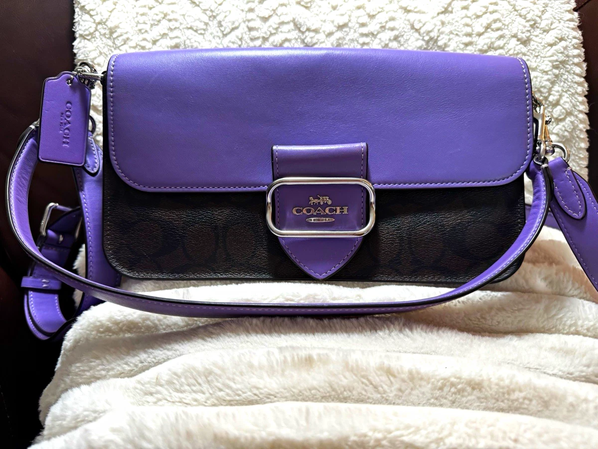 Coach Purple Signature Handbag for sale | eBay