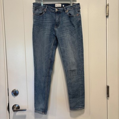 Dish Denim Womens Skinny Jeans Medium Wash Stretch Blue Denim Pants Size 31x28