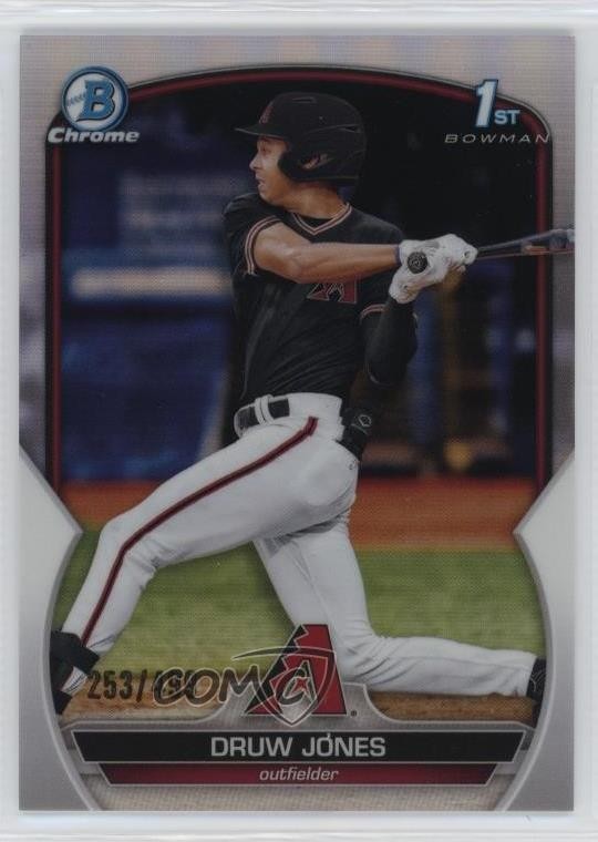 2023 Bowman Chrome Prospects Refractor 253/499 Druw Jones #BCP-25 1n41
