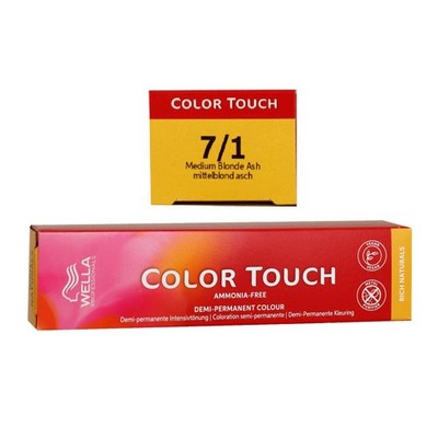 Wella Color Touch Rich Naturals 60 ml 7/1 mittelblond asch