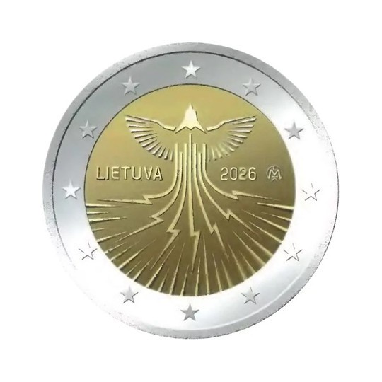 Pièce 2euros commémorative Lituanie 2026 – Indépendance énergétique
